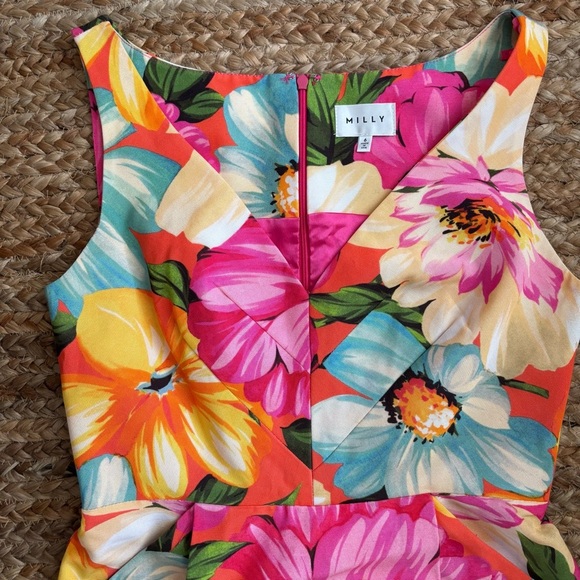 Milly Floral Mini Dress - Multicolor - Picture 4 of 10